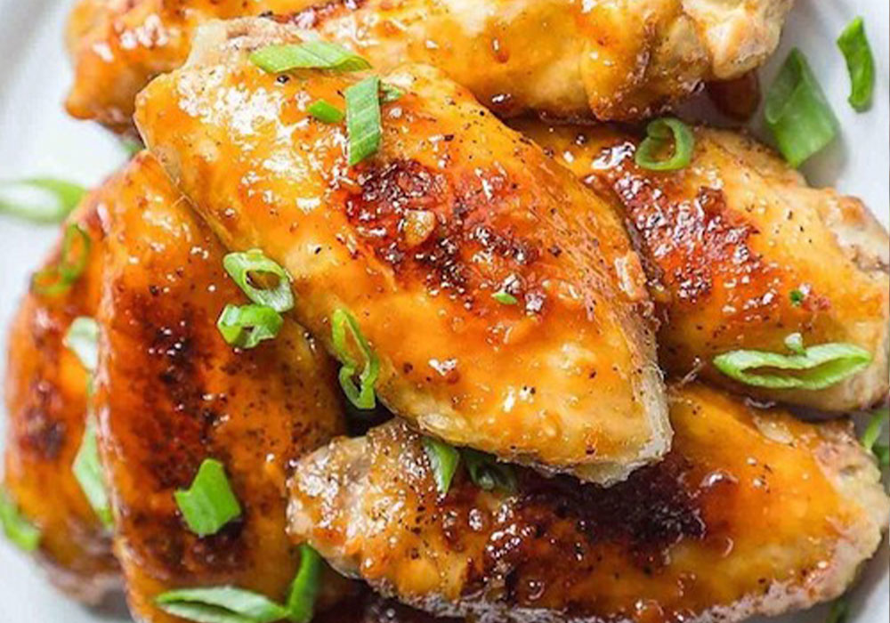 Honey Soy Ginger Tangerine Balsamic Glazed Wings