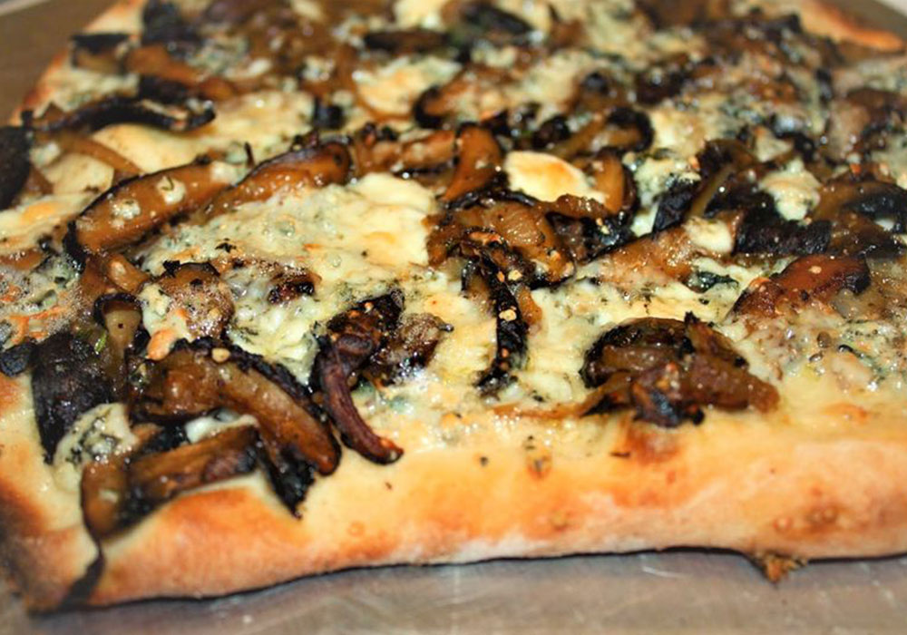 Mushroom Flat Bread Pizza