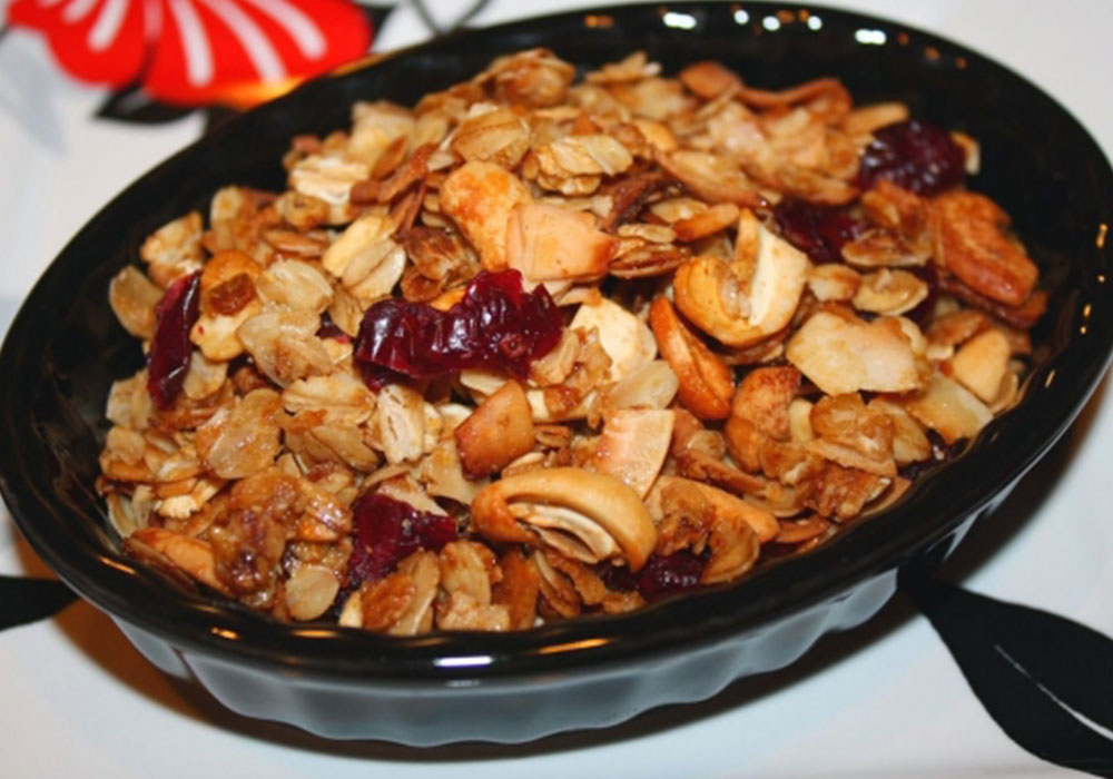 Olive Oil Granola Fruit and Nuts