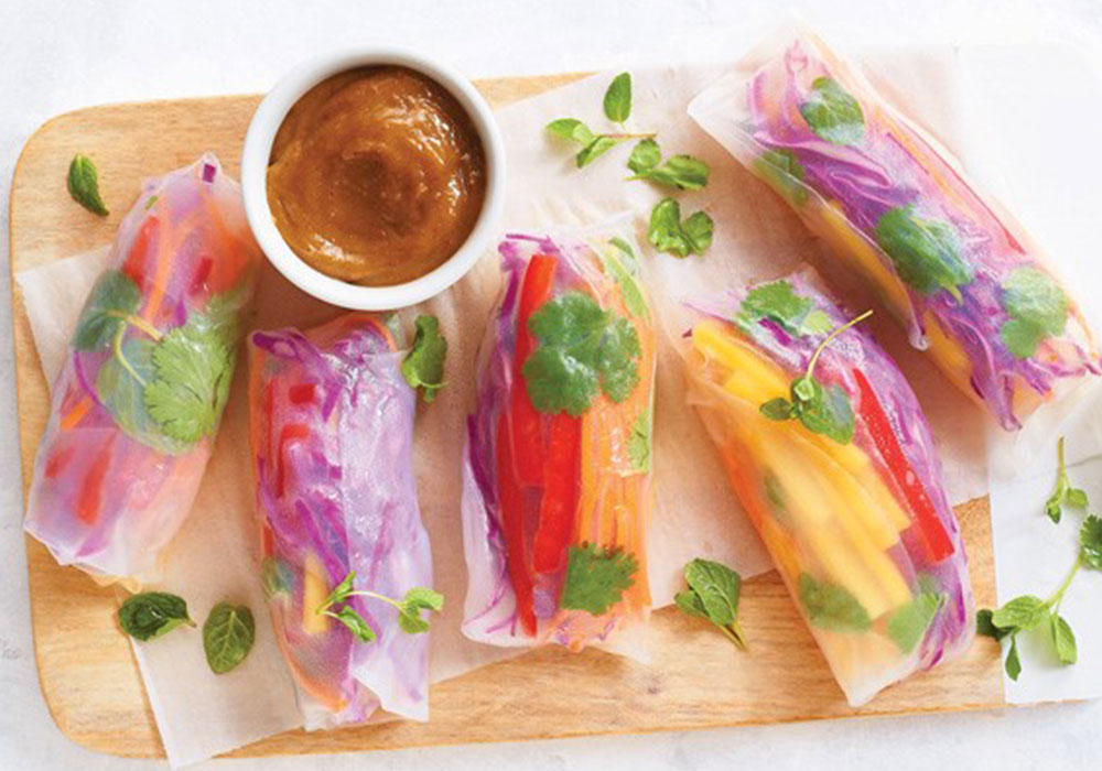 Rainbow Spring Rolls